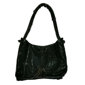 Unknown Brand Green Crocodile Look Hand Bag Purse